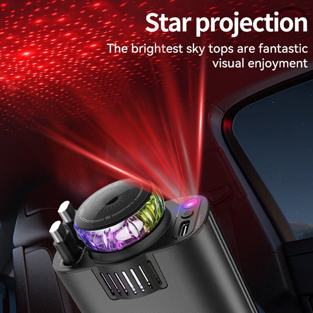 🔥 Starlight Car Charger – 5-in-1 Quick Charge USB Hub