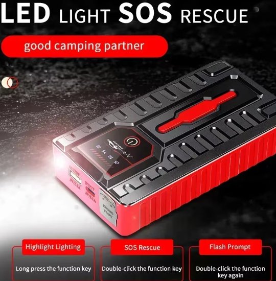 Portable Car Booster Jump Starter