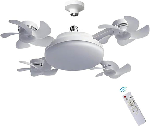 F4 LED Fan Light Multifunctional Rechargeable Fan Lamp for Home