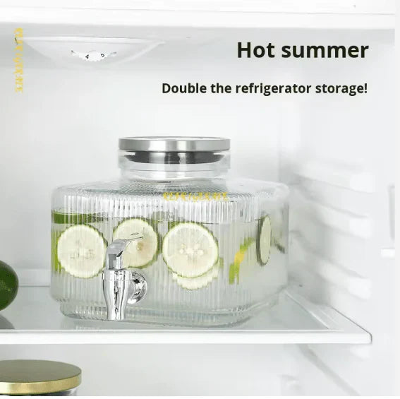 Glass Water Dispenser with Stand