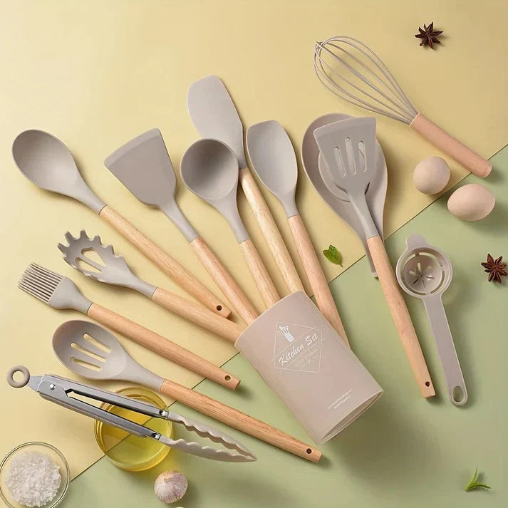 Kenaidi Premium Silicone Kitchen Utensil Set
